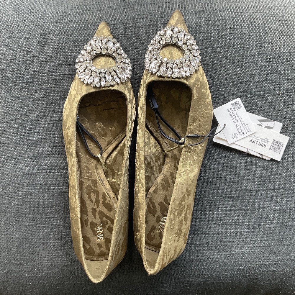 Brocade Glam Flats